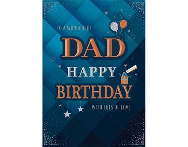 10x7in DAD BIRTHDAY BOXED CARD 3S