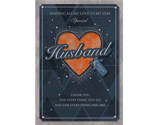 10X7in HUSBAND BIRTHDAY BOXED CARD 3S