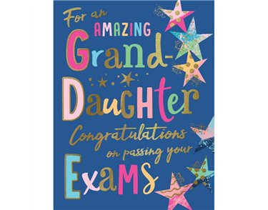C50 EXAM CONGRATULATIONS GRANDDAUGHTER MORELLO 6S