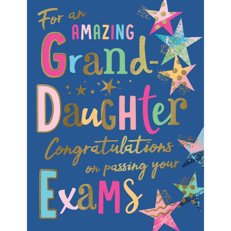 C50 EXAM CONGRATULATIONS GRANDDAUGHTER MORELLO 6S