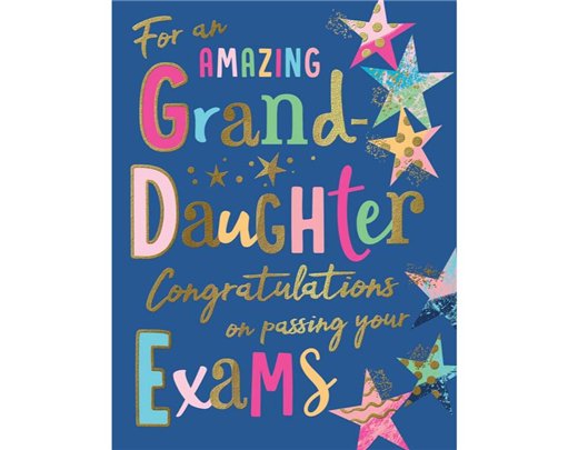 C50 EXAM CONGRATULATIONS GRANDDAUGHTER MORELLO 6S