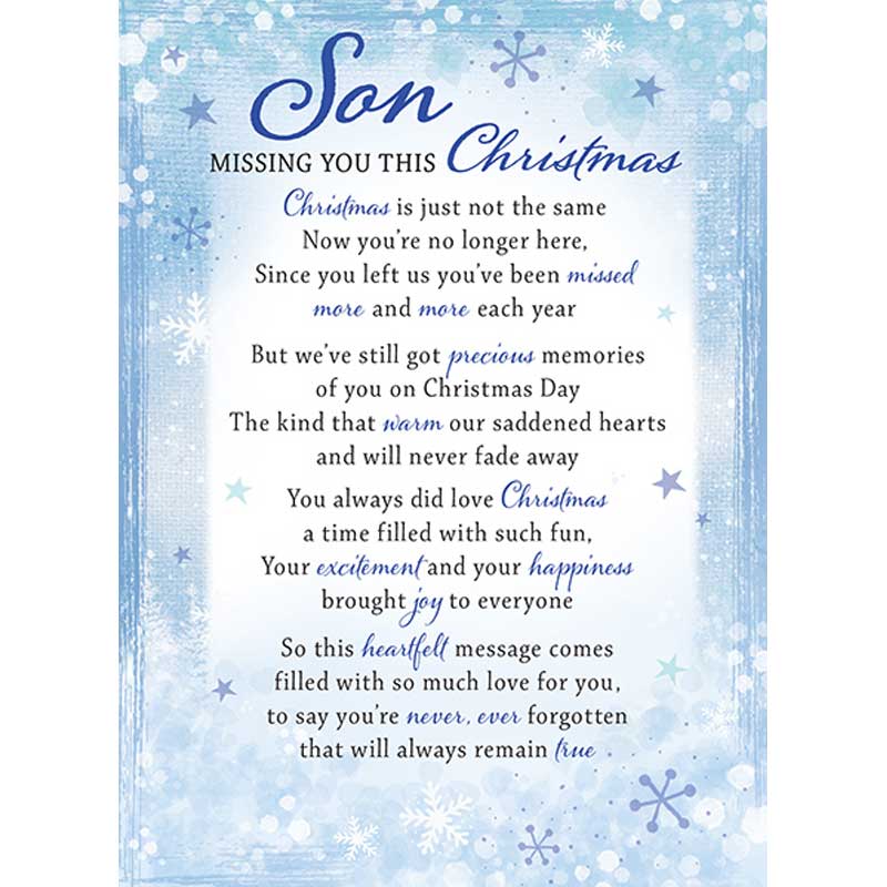 C35 SON SPECIAL THOUGHTS GRAVESIDE CARD 6S
