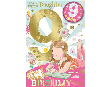 C75 DAUGHTER AGE 9 BADGED CARD 6S
