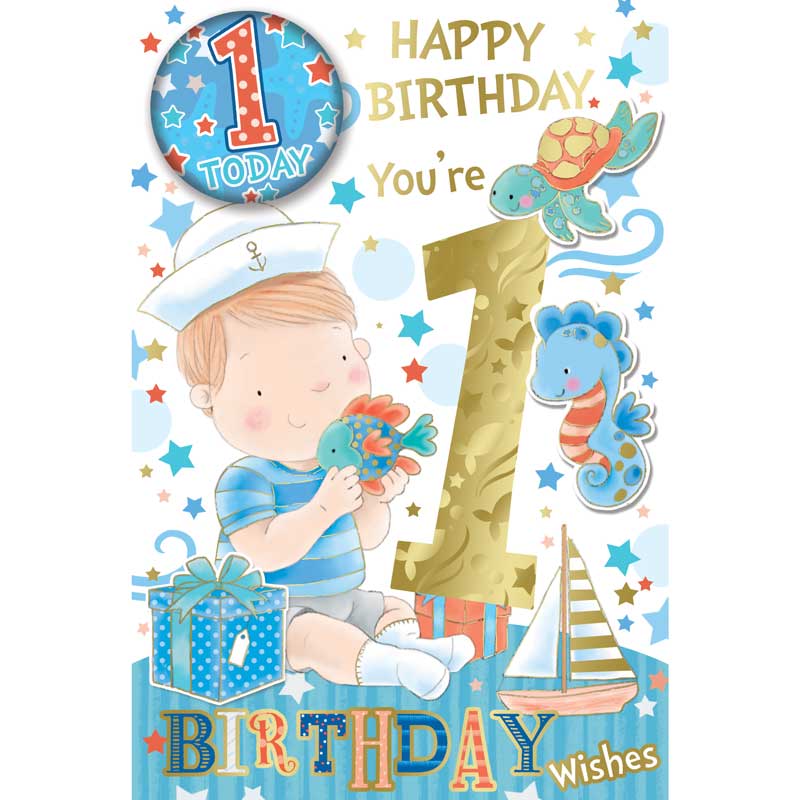 C75 AGE 1 BOY BADGED CARD 6S