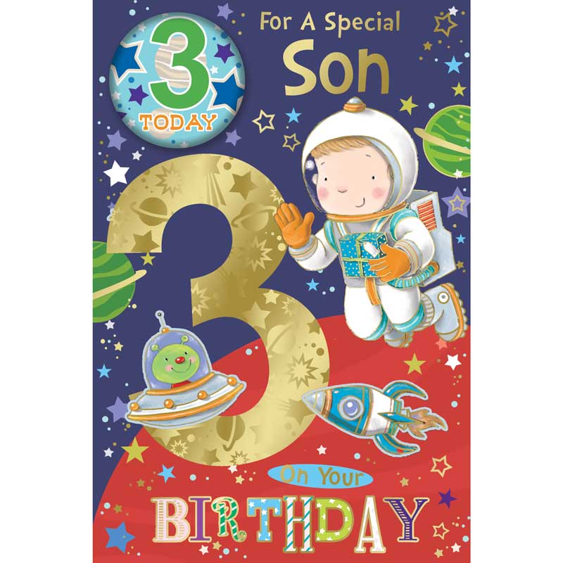 C75 SON AGE 3 BADGED CARD 6S