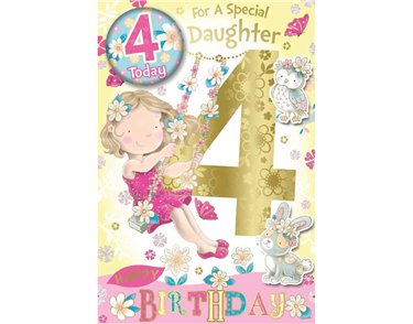 C75 DAUGHTER AGE 4 BADGED CARD 6S