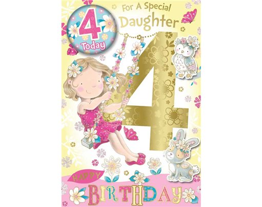 C75 DAUGHTER AGE 4 BADGED CARD 6S