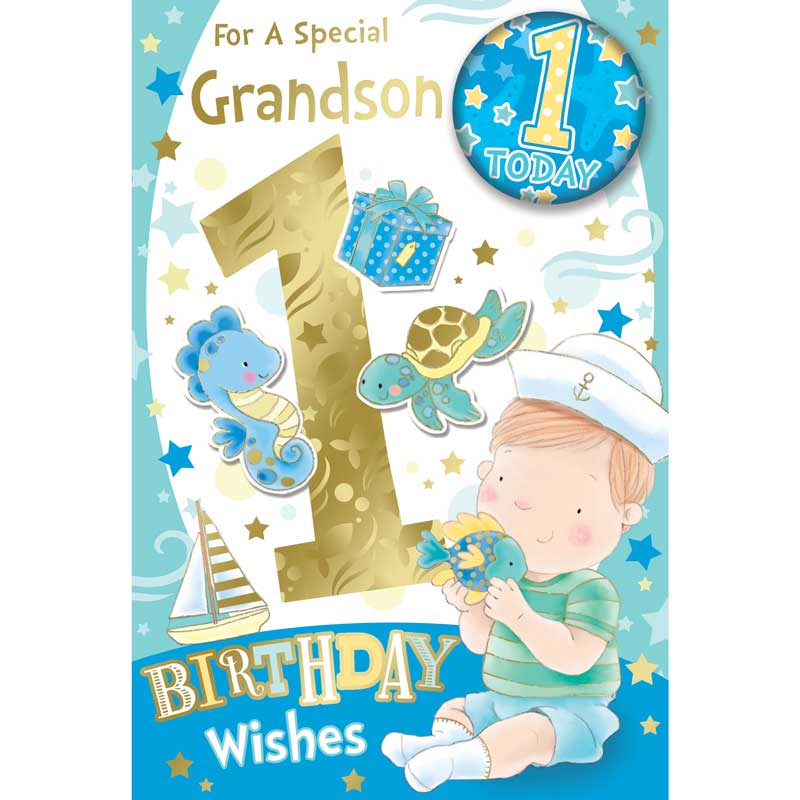 C75 GRANDSON AGE 1 BADGED CARD 6S