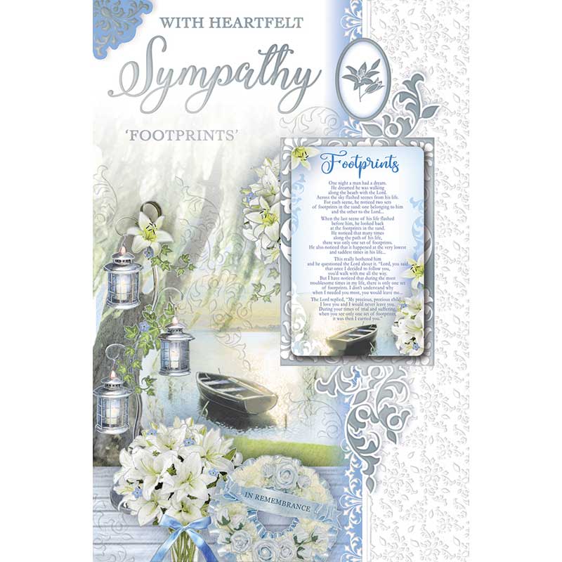 C75 SYMPATHY FOOTPRINTS MALE KEEPSAKE TREASURES 6S