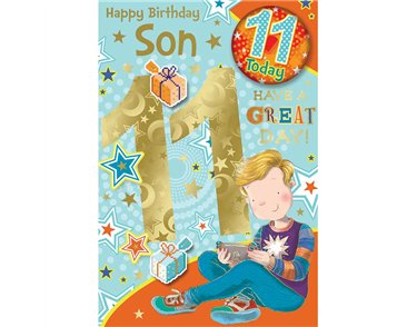C75 SON AGE 11 BADGED CARD 6S