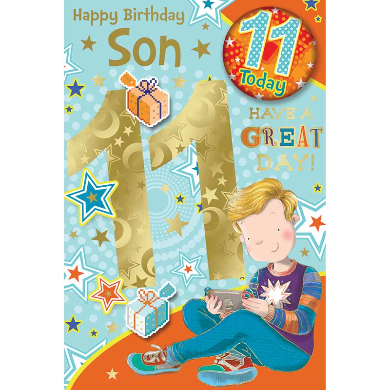 C75 SON AGE 11 BADGED CARD 6S