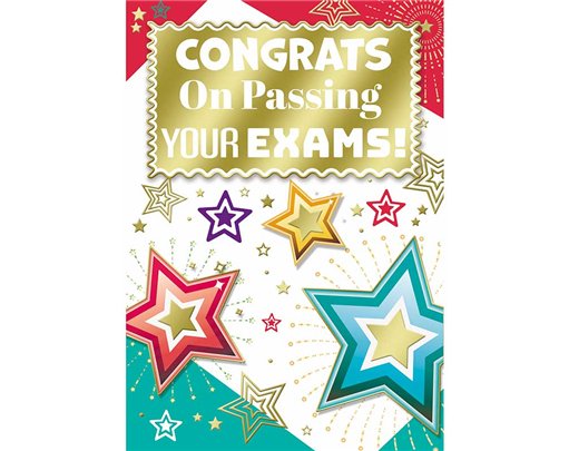 C50 CONGRATS ON PASSING YOUR EXAMS 12S