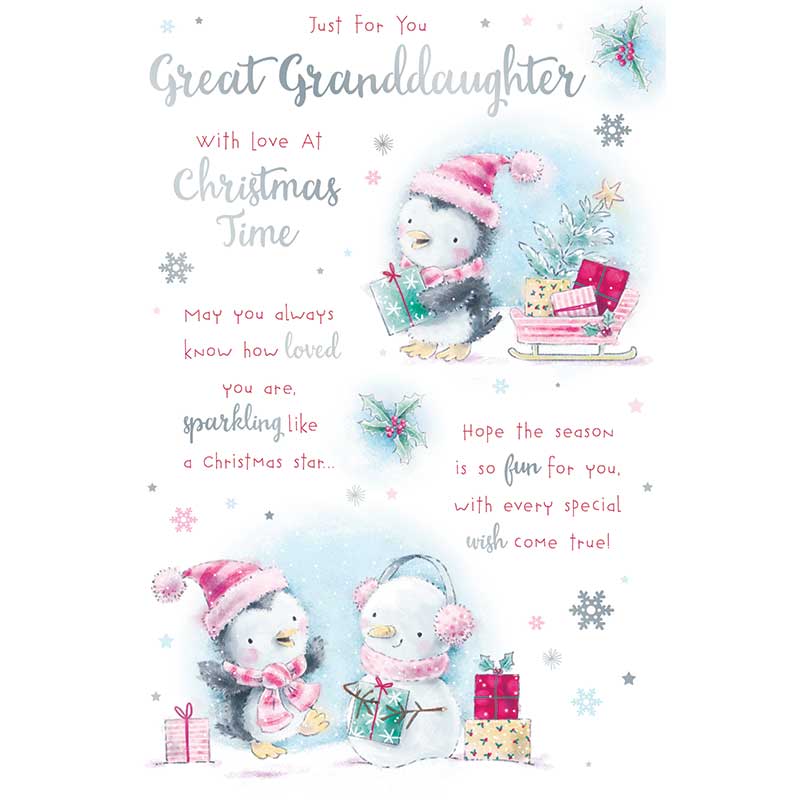 C75 GREAT GRANDDAUGHTER KINGFISHER XMAS 6S