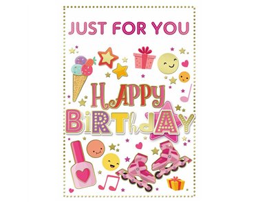 C50 JUVENILE GIRL OPEN BIRTHDAY SILVERLINE 12S