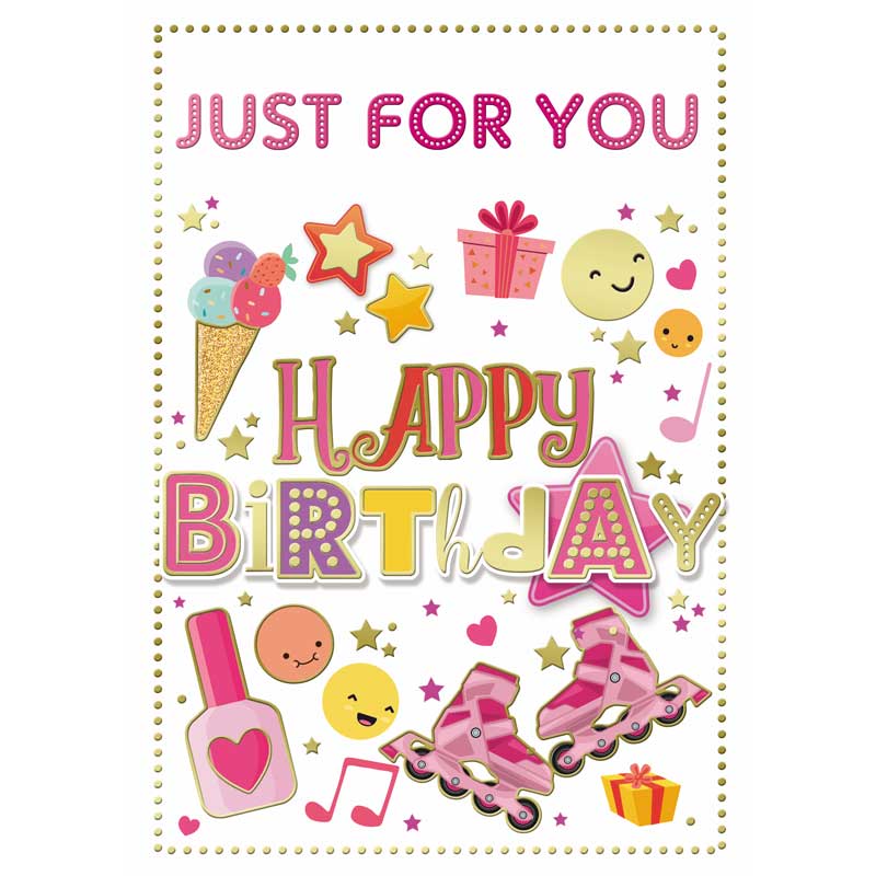 C50 JUVENILE GIRL OPEN BIRTHDAY SILVERLINE 12S