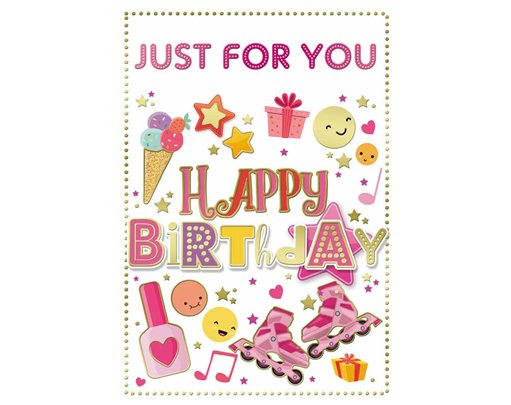 C50 JUVENILE GIRL OPEN BIRTHDAY SILVERLINE 12S