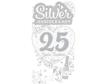 C55 SILVER WEDDING ANNIVERSARY TRADITIONAL PLATINUM 6S