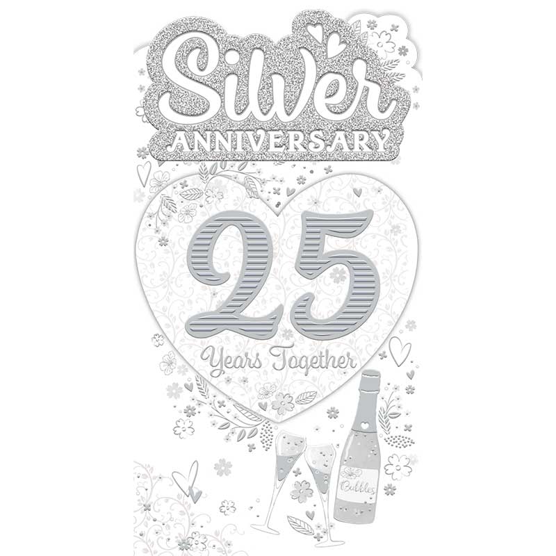 C55 SILVER WEDDING ANNIVERSARY TRADITIONAL PLATINUM 6S