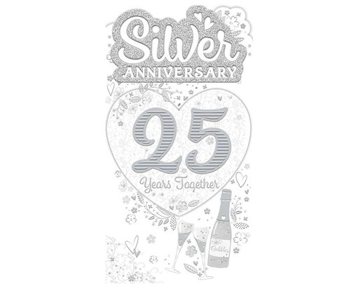C55 SILVER WEDDING ANNIVERSARY TRADITIONAL PLATINUM 6S