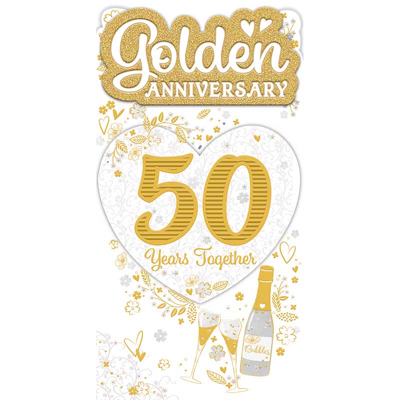 C55 GOLDEN WEDDING ANNIVERSARY TRADITIONAL PLATINUM 6S