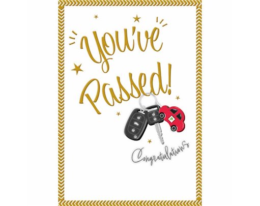 C50 DRIVING TEST CONGRATULATIONS GENERIC PZAZZLE 6S