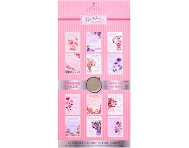 BIRTHDAY BLOOMS POPPY HILL FLATBOX 144S