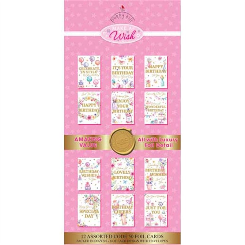MAKE A WISH POPPY HILL FLATBOX 144S