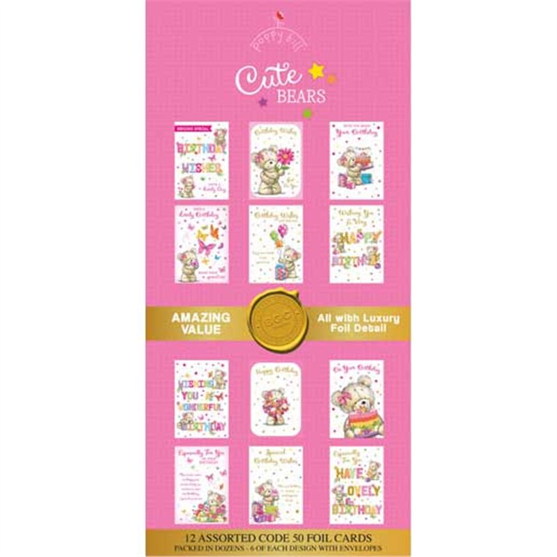 CUTE BEARS POPPY HILL FLATBOX 144S