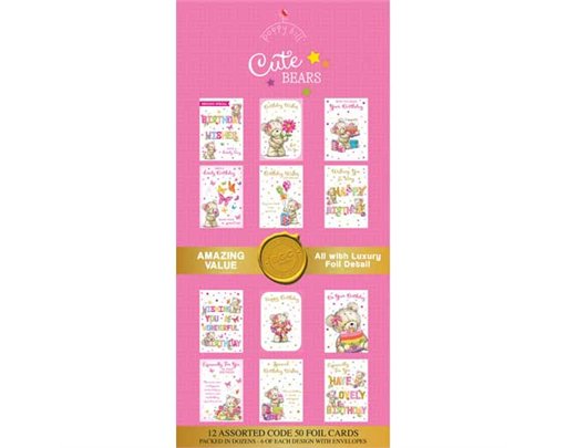CUTE BEARS POPPY HILL FLATBOX 144S