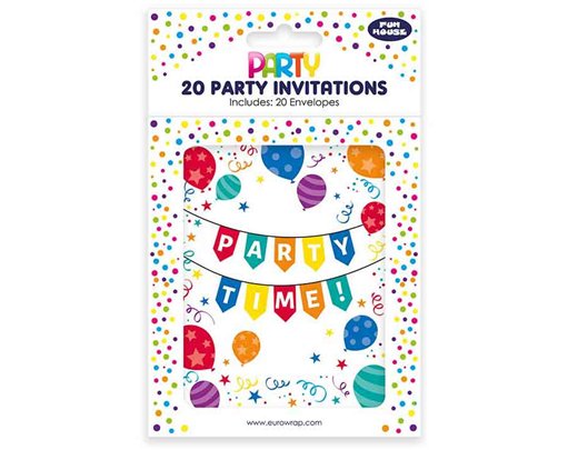 20PK BIRTHDAY PARTY INVITATIONS