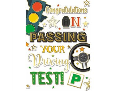 C50 CONGRATS DRIVING TEST TRAD SILVERLINE 12S