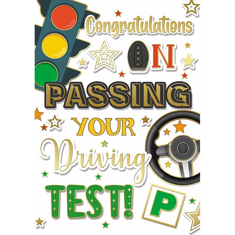 C50 CONGRATS DRIVING TEST TRAD SILVERLINE 12S