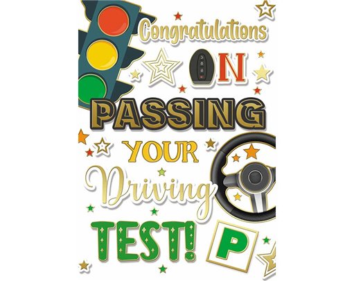 C50 CONGRATS DRIVING TEST TRAD SILVERLINE 12S