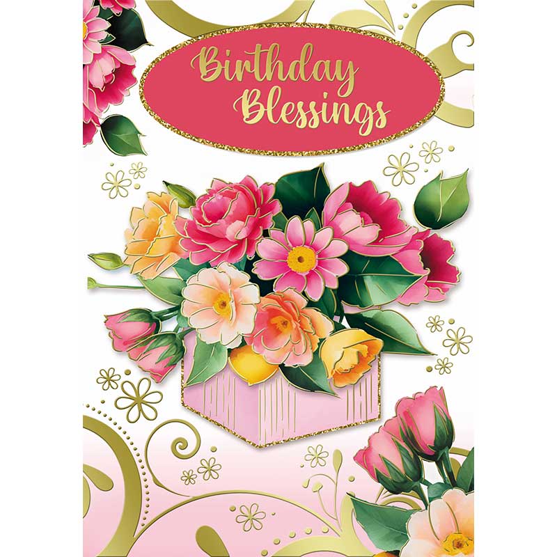 C50 FEMALE TRAD BIRTHDAY BLESSINGS SILVERLINE 12S