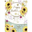 C50 FLORAL BIRTHDAY SILVERLINE 12S