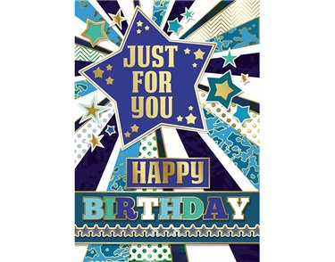 C50 TRAD MALE BIRTHDAY SILVERLINE 12S
