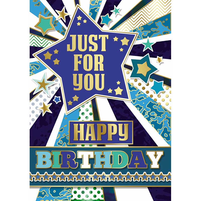 C50 TRAD MALE BIRTHDAY SILVERLINE 12S