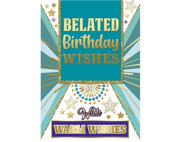 C50 TRAD MALE BELATED BIRTHDAY SILVERLINE 12S