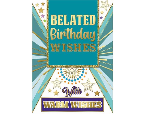 C50 TRAD MALE BELATED BIRTHDAY SILVERLINE 12S