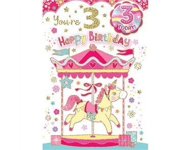 C50 AGE 3 GIRL BADGED CARD 6S