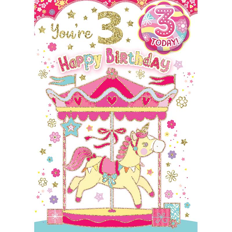 C50 AGE 3 GIRL BADGED CARD 6S