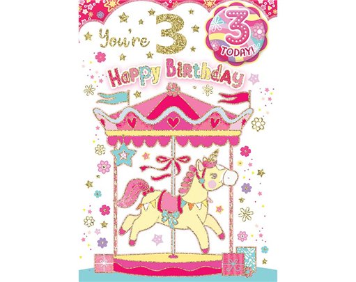 C50 AGE 3 GIRL BADGED CARD 6S