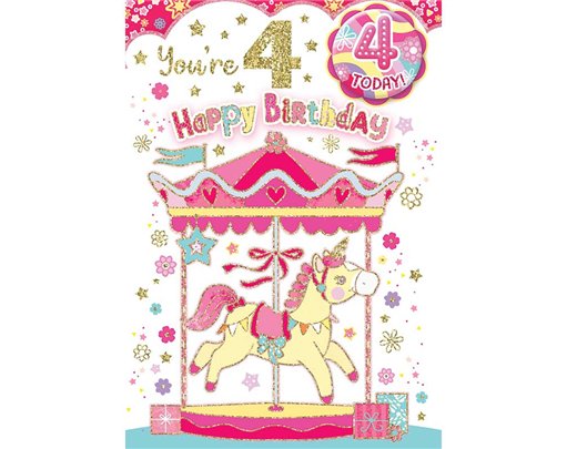 C50 AGE 4 GIRL BADGED CARD 6S