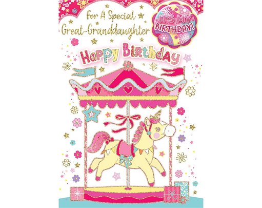 C50 GREAT GRANDDAUGHTER BADGED CARD 6S