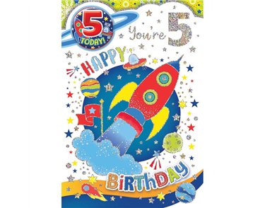 C50 AGE 5 BOY BADGED CARD 6S