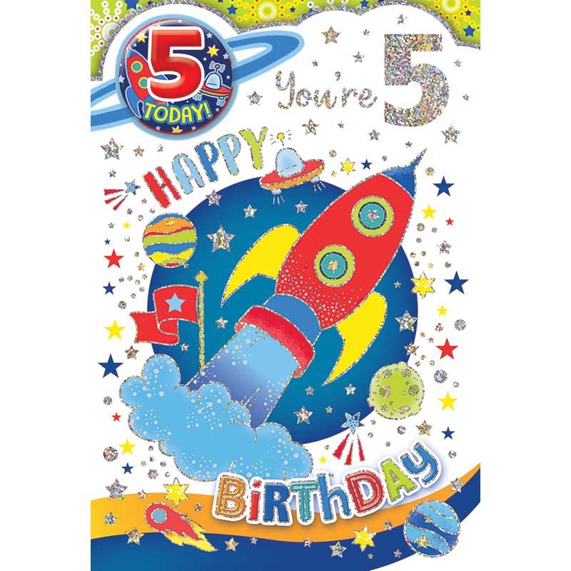 C50 AGE 5 BOY BADGED CARD 6S