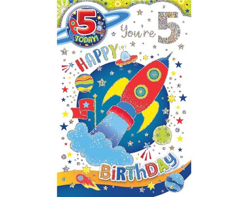 C50 AGE 5 BOY BADGED CARD 6S