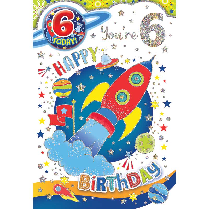 C50 AGE 6 BOY BADGED CARD 6S