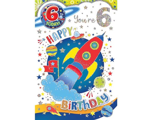 C50 AGE 6 BOY BADGED CARD 6S