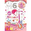 C50 AGE 6 GIRL BADGED CARD 6S